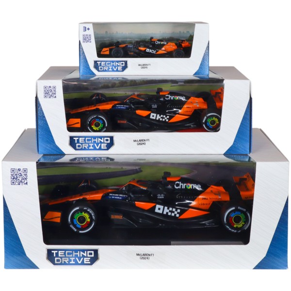 Фото - Коллекционная машинка 1:43 TechnoDrive MCLAREN F1 2024 (250945MLF1)